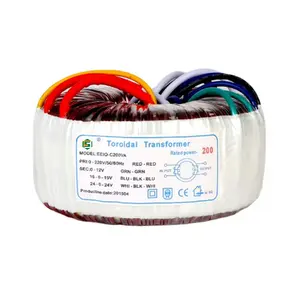 Copper Wire Winding 180W Iron Core Toroidal Transformer For Audio Amplifier