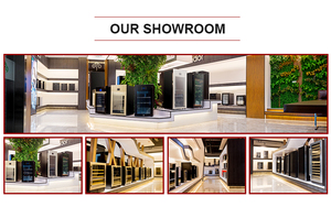 Franchise Touchpad Contrôle De Température Porte Vitrée <span class=keywords><strong>Mini</strong></span> Réfrigérateur <span class=keywords><strong>Frigidaire</strong></span> 7 Petites Bouteilles Refroidisseur de Vin - Product Image 4