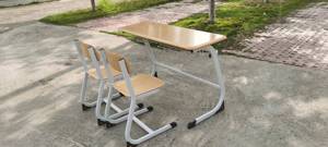 Chất Lượng Tốt Ghế Đôi Hai Người Đồ Nội Thất Trường Học Bàn Ghế Học Sinh Bộ Gỗ Trường Hiện Đại Bàn Ghế - Product Image 6