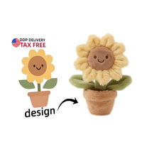 Jouets en peluche en forme de cactus en pot de haute qualité, design mignon, marque BABYTOP, matériau polyester, tailles personnalisables pour la promotion