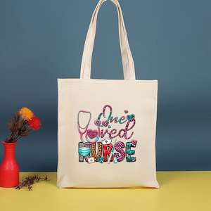 Bolsa de Compras con Diseño de Cruz Médica para Doctoras y Enfermeras, Bolso Tote Gráfico, Bolso de Mano, Bolso de Compras para Mujer, Ecológico, de Gran Capacidad, Bolso de Hombro Femenino - Product Image 4