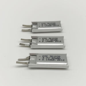 Custodia personalizzabile <span class=keywords><strong>3</strong></span>.7V 40mah batterie agli ioni di litio per giocattoli modello 301020 batteria ai polimeri di Li - Product Image 1