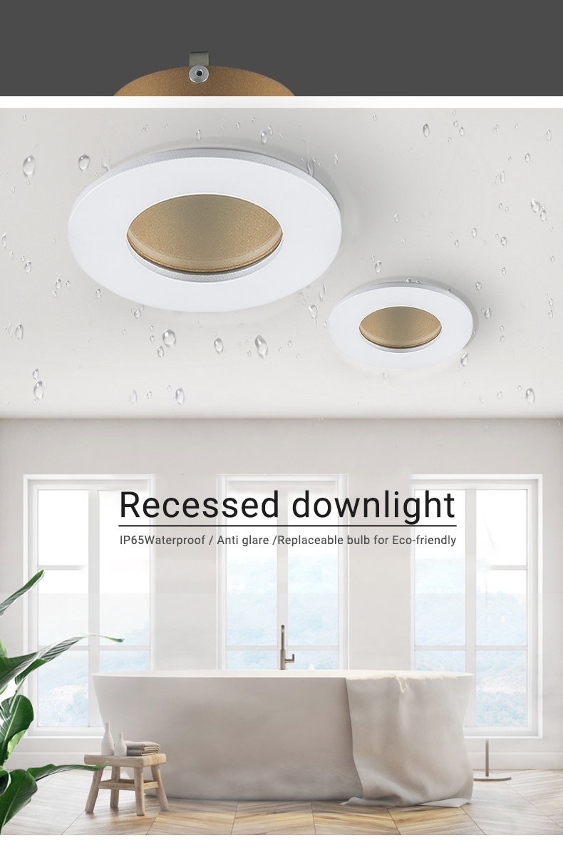 Modern Bathroom Waterproof IP65 Downlights Gu10 Led Ceiling Lamp