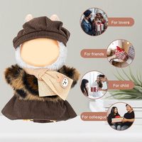 Pour Labubu 17cm poupées ensemble de robe élégante tenue de peluche mignonne avec accessoires ne comprenant pas la poupée