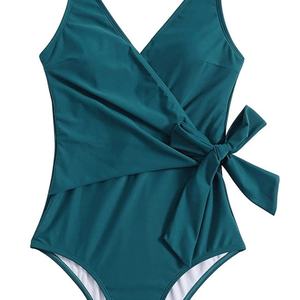 Ensemble de bikini string personnalisé 3D avec logo, maillot de bain de luxe à décolleté plongeant en V, maillot de bain une pièce pour femmes, tenue de plage - Product Image 5