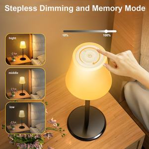 Lámpara LED Inalámbrica QF-240 para Exteriores, Resistente al Agua, Luz Nocturna Blanca Cálida y RGB, para Cama, Escritorio o Mesa - Product Image 3