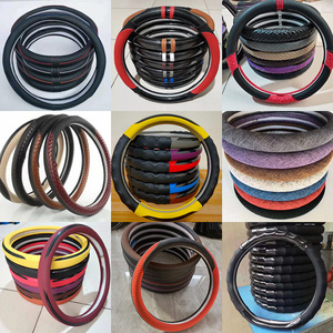 Accessoires de voiture populaires fibre cuir daim couverture de <span class=keywords><strong>volant</strong></span> de voiture de sport - Product Image 6