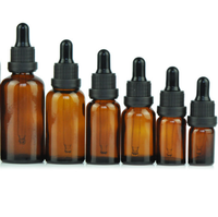 Flacon compte-gouttes vide en verre ambré dépoli transparent 5ml 10ml 15ml 20ml 30ml 50ml 100ml pour crème visage et gouttes pour les yeux