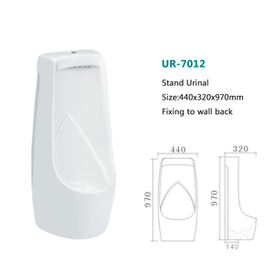 <span class=keywords><strong>Urinoir</strong></span> mural en céramique pour hommes, à capteur, avec chasse d'eau par gravité et design moderne, idéal pour projets publics, hôtels et hôpitaux - Product Image 6