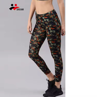 Collants de sport de gymnastique imprimés par sublimation à taille haute, leggings de fitness et d'athlétisme, pantalons de yoga extensibles à taille haute pour femmes
