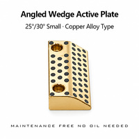 25 °   30 °   Plaque de came de petite taille, en alliage de cuivre avec graphite intégré, plaque de came auto-lubrifiante pour matrices d'estampage