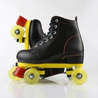 Chaussures de patinage à roulettes personnalisées, location de patins à roulettes en pu transparent à rebond élevé, patins à roulettes quad