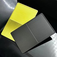 Gratis samples fabrieks prijs roestvrij staal metalen visitekaartje naam LOGO NFC gegraveerd luxe metalen kaart