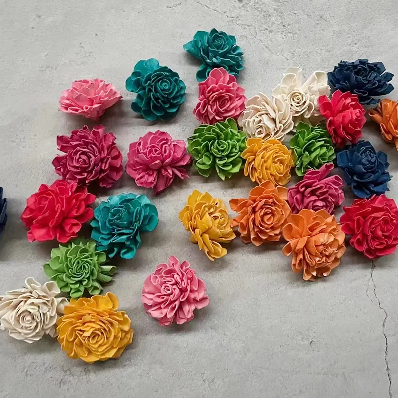 Instagram top popular dried flowers handmade colorful sola flowers for flower bouquet arrangement