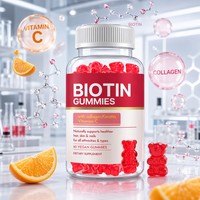 Gummies à la biotine pour éclaircir la peau, unifier le teint, éliminer les taches brunes, favoriser la croissance des cheveux et la prise en charge vitaminique pour adultes