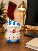 KK NOUVEAU Jouet Squishy Fidget Clown de Noël Géant, Jouet Anti-Stress à Rebond Lent, Jouet de Bureau Tactile pour Soulager l'Anxiété