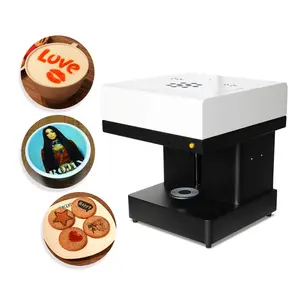 Máquina digital impressora de tinta 3d, impressora automática de café para biscoitos, chocolate