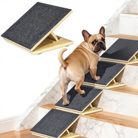 Novayapetix Hangzhou Escalier pour animaux de compagnie en bois, antidérapant, pliable, à angle réglable, pour l'escalade et l'aide à la mobilité des chiens