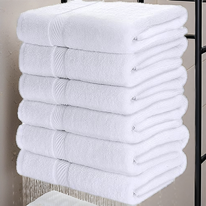 100%Cotton Woven Eco-Friendly Quick Dry Bath Washcloths <b>Hand</b> <b>Towels</b> Set Premium Ultra Soft Highly Absorbent Striped <b>Pattern</b> Home - Product Image 1