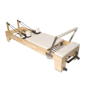 Machine de Pilates Reformer Professionnelle Portable en Bois pour Ensemble de Fitness, Chaise et Boîte, Lit de Pilates en Bois d'Érable Premium pour la Maison - Product Image 1