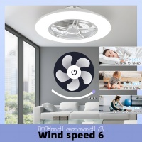 Ventilateur de plafond discret 22 pouces WiFi Tuya avec lumière, ambiance RGB, haut-parleur Bluetooth, application intelligente, moteur DC pour salle multimédia, chambre d'enfants, OEM