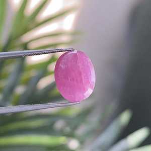 Piedra Preciosa Ovalada Suelta de Rubí Natural de 3.16 CT, 12.0 X 9.3 MM, OM GEMS - Product Image 3