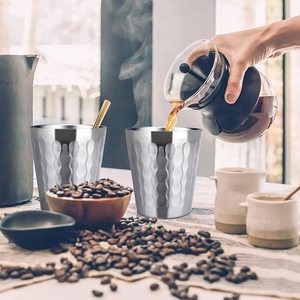 Hot bán 16 <span class=keywords><strong>oz</strong></span> cốc thép không gỉ đôi tường kim loại Tumbler bia Mug Stackable uống cup - Product Image 4