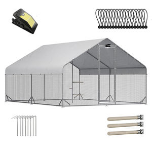 Enclos à poules en métal Strosen faciles à assembler avec couverture pour volailles de jardin - Product Image 3