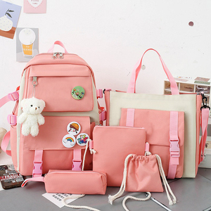 Wholesale <strong>Grades</strong> 3 to 5 and <strong>6</strong> <strong>School</strong> <strong>Bag</strong> Pack Set Student <strong>Bag</strong> Lightweight Fresh Cute Girly Heart Large Capacity Backpack - Product Image 3