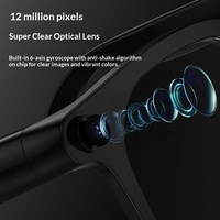 Occhiali Smart con Registrazione Video 1200W Pixel, Riproduzione Musicale, AI Vocale Intelligente e Traduzione in Tempo Reale per Chat GPT Big Model PC TR90 Push