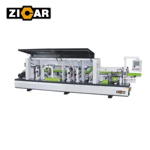 ZICAR MF50D الخام التشذيب التلقائي حافة النطاقات آلة مع 7 وظائف ل سبورة خشبية منحني حافة بندر