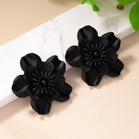 Pendientes de tuerca de flor de aleación de Metal para mujer, joyería de oreja dulce, venta al por mayor, venta al por mayor, 2017