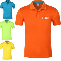Kaus Polo Golf pria, kaos olahraga bernafas pola padat kering sublimasi