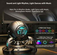 Enceinte Gaming GravaStar G1 Pro 20W, Basses Profondes, Alliage de Zinc, RGB, Autonomie 15H, TWS pour Configuration de Bureau Gaming
