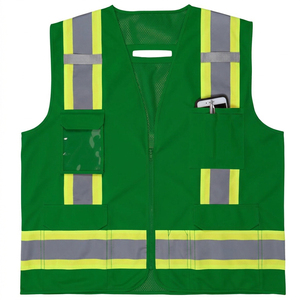 Chaleco de seguridad para obras viales, fabricante profesional, chaleco reflectante de seguridad de alta calidad con tela de malla para trabajos de construcción - Product Image 5