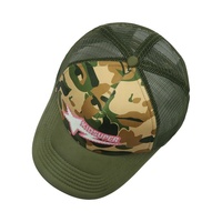 Casquettes de baseball pour enfants, style camionneur, 5 panneaux, en mousse, camouflage, dos en maille, respirantes, pare-soleil, pour l'extérieur