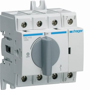 Sezionatore Rotativo Hager 4P 100A 4.5M per Applicazioni a Bassa Tensione - Product Image 1