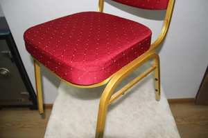 Chaises de banquet d'hôtel modernes empilables en tissu et métal pour la restauration et les mariages, marque Jinyang, acier 0,6-1,2 mm, prix de gros abordable - Product Image 3