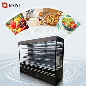 Vitrine Réfrigérée Commerciale Ouverte pour Fruits et Légumes, en Acier Inoxydable, Équipement de Réfrigération pour Supermarché - Product Image 3