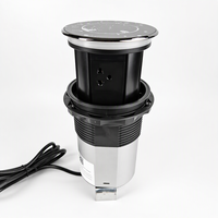 Wasserdichte US/UK/AU-Standard Kabellose Lade-Multimedia-Steckdose mit Motorisierter Hebefunktion für Büromöbel und Kücheninseln