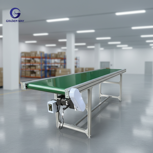 PVC-Bandförderanlage Automatisches Elektrisches Fördersystem Geneigter Horizontalförderer für Montagelinie Verpackungs- und Druckindustrie - Product Image 6