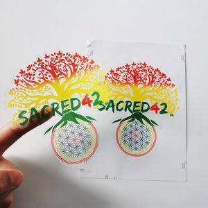 Autocollant individuel découpé à la forme, en PVC, résistant aux UV, pour usage extérieur, avec logo personnalisé, facile à décoller - Product Image 2