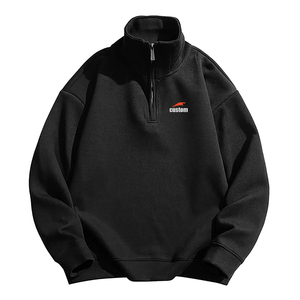 <span class=keywords><strong>Sudadera</strong></span> con Capucha de Diseño Personalizado, Fabricante de Sudaderas 100% Algodón, <span class=keywords><strong>Sudadera</strong></span> Vintage con Cierre de Cremallera de un Cuarto, <span class=keywords><strong>Sudadera</strong></span> con Capucha de Diseñador - Product Image 4