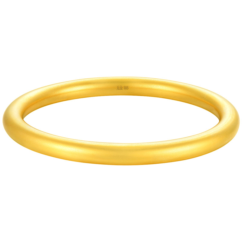 Bracelet anneau uni pied or [environ 8]