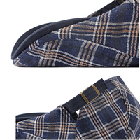 Gorra plana a cuadros de algodón para hombre, gorra clásica para Conductor de hiedra, sombrero plano con patrón a cuadros, gorra de estilo irlandés tradicional, sombrero plano a cuadros