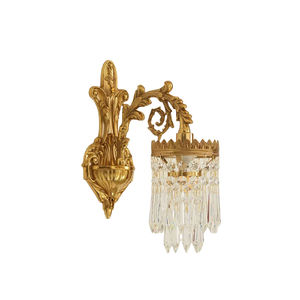 Lampada da <span class=keywords><strong>parete</strong></span> medievale in rame retrò francese per <span class=keywords><strong>camera</strong></span> da letto di lusso creativo soggiorno Hotel di cristallo LED <span class=keywords><strong>camera</strong></span> da letto principale <span class=keywords><strong>parete</strong></span> del comodino - Product Image 1