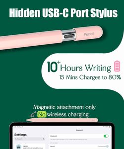 <span class=keywords><strong>Stylet</strong></span> pour <span class=keywords><strong>iPad</strong></span> A16 10e génération compatible Apple Pencil, charge rapide USB-C, pour <span class=keywords><strong>iPad</strong></span> Air M4/M3/M2, Pro M3/M4/M5/Mini 5/6/7, Caneta tactile - Product Image 3