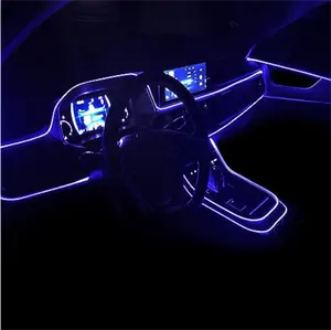 Voiture pied romantisme tableau de bord fibre optique multi couleur intérieur led lumière voiture atmosphère lumières intérieur