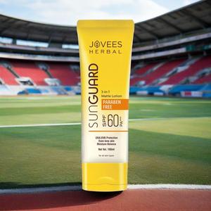 Jovees Herbal Sunguard Spf 60 3 In 1 Matte Lotion 100 Ml Fading Spots And Moisturizing - Product Image 5