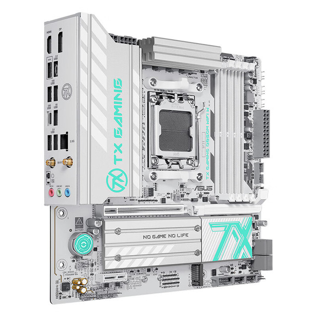 New AMD AM5 M.ATX Gaming Motherboard TX B850M PLUS WiFi Full White Design DDR5 Double Channel PCIe5.0 Durable Power Supply